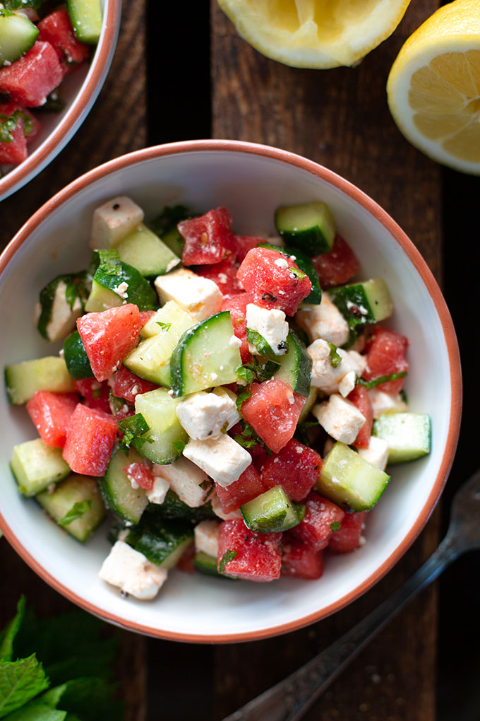 Wassermelonen-Feta-Salat